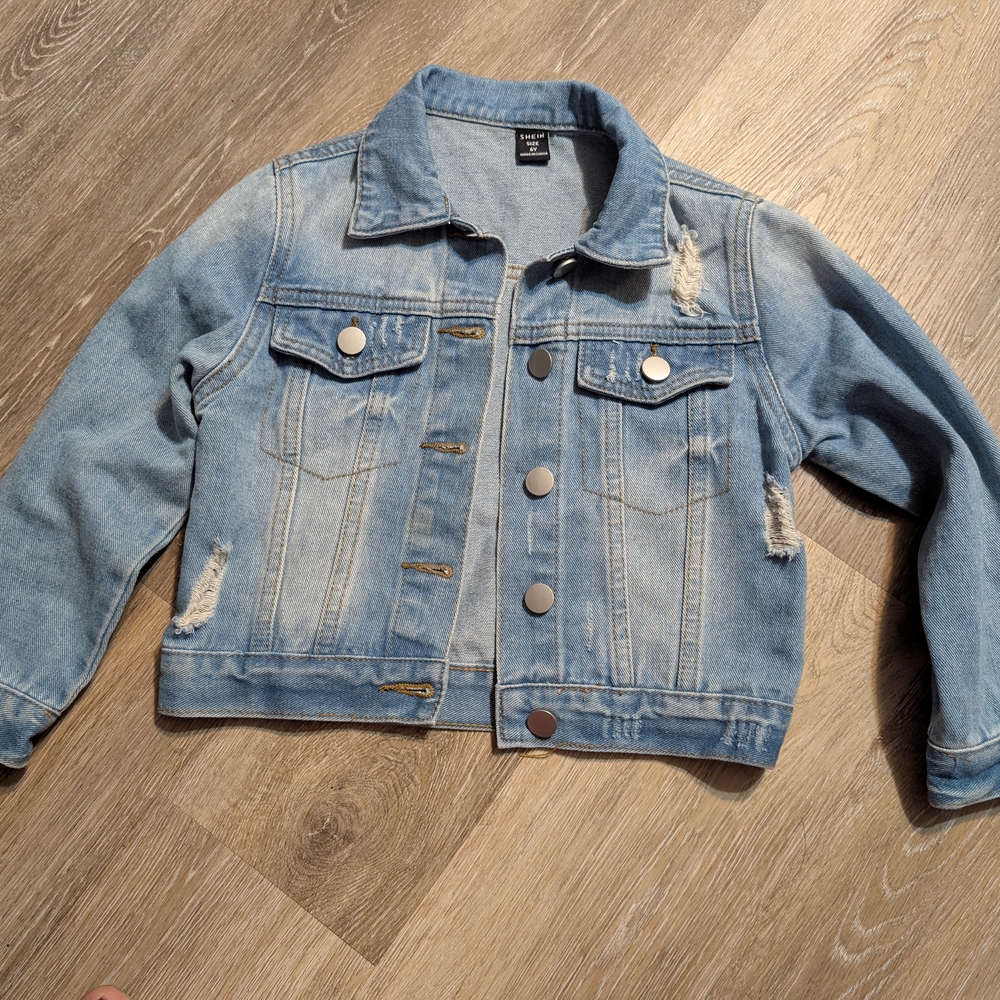 SHEIN Kids Light Blue Jean Jacket
